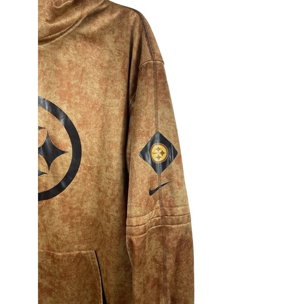 Nike NFL Pittsburgh Steelers Salute to Service Brown Hoodie Men’s XXXL